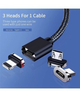 Ponta Magnética Micro USB para Cabo USB Magnético