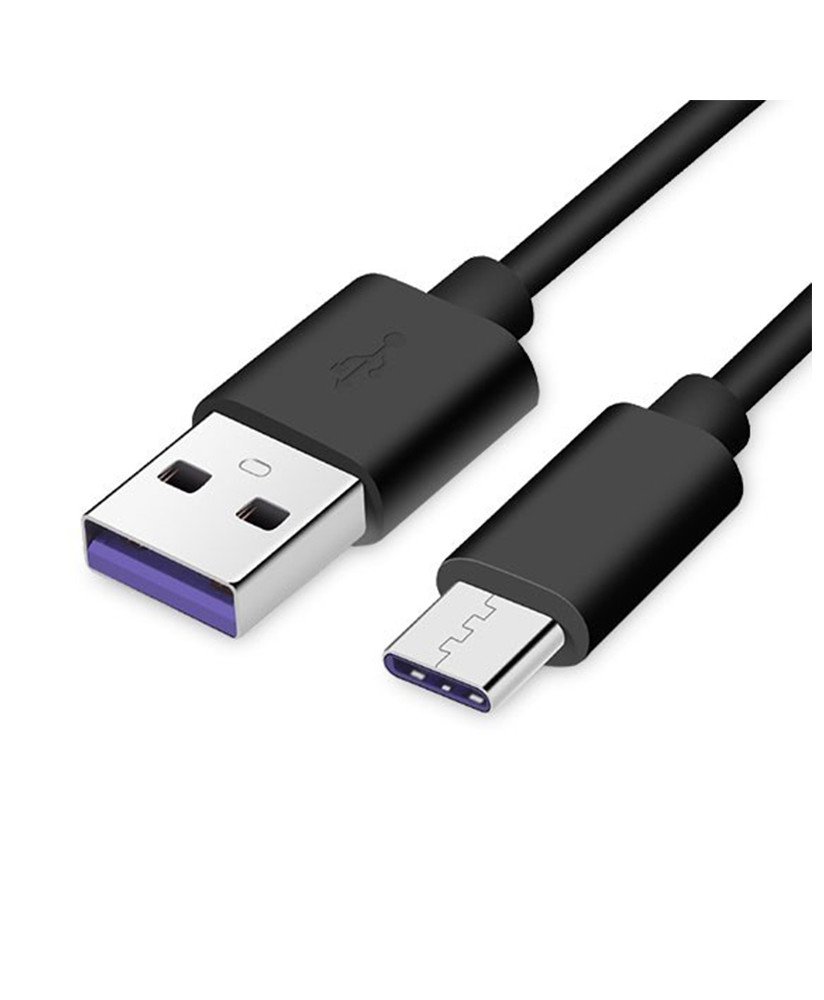 Cabo de Carregamento Rápido Tipo-C para USB de 1 metro e de 5 Amperes