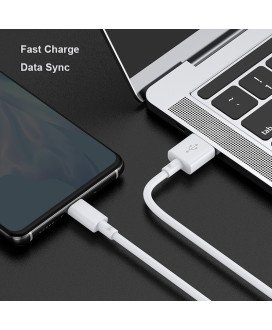 Cabo de Carregamento Rápido Tipo-C para USB de 1 metro e de 5 Amperes