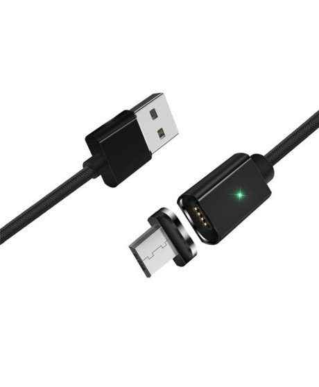 Cabo USB Magnético + Ponta Magnética Micro USB