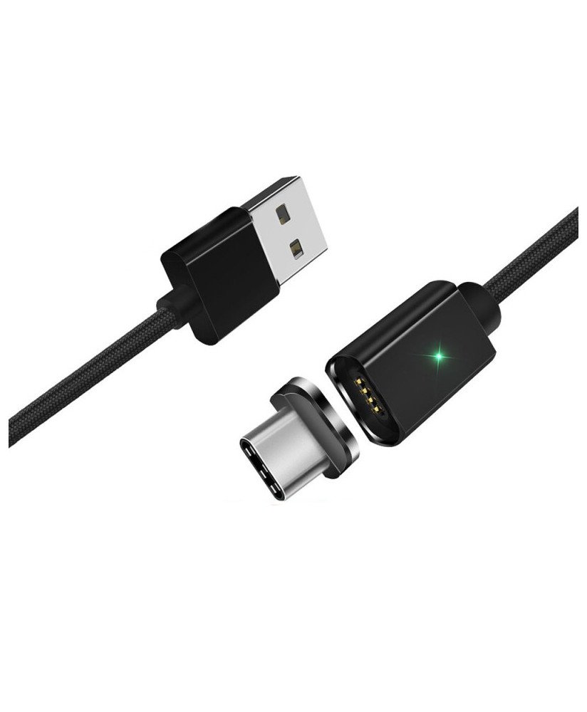 Cabo USB Magnético + Ponta Magnética Tipo-C