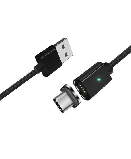 Cabo USB Magnético + Ponta Magnética Tipo-C