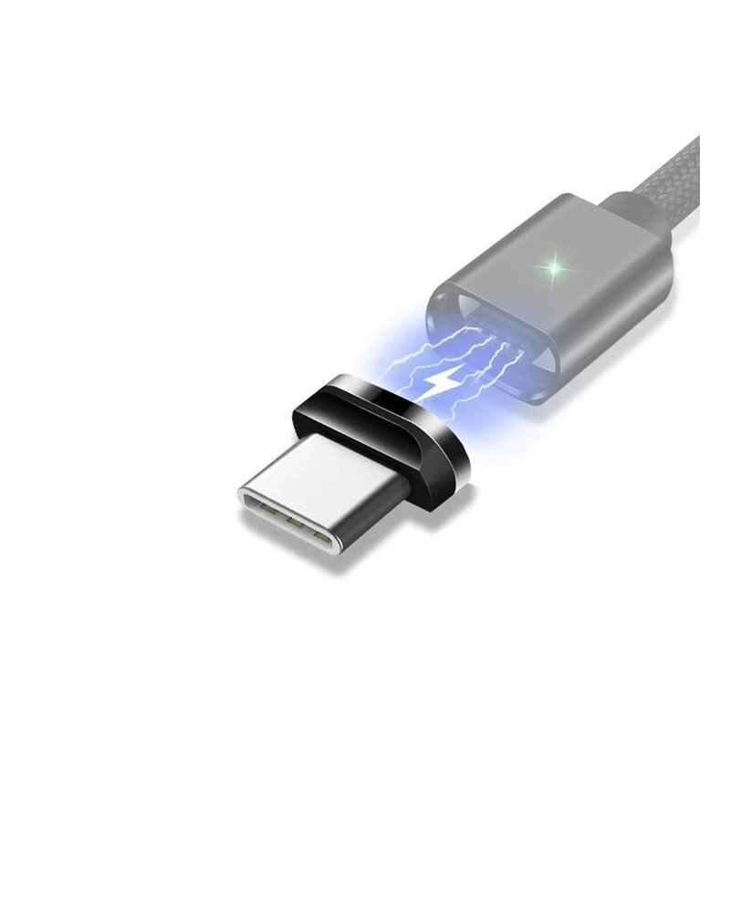 Ponta Magnética Tipo-C Para Cabo USB Magnético