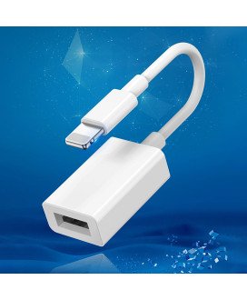 Cabo Adaptador OTG Lightning para USB 3.0 - Branco