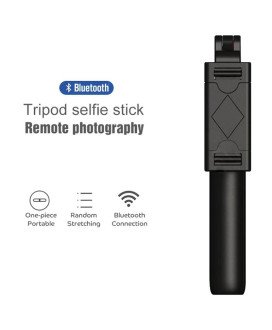Selfie Stick Bluetooth para iPhone e Android com Vara Dobrável Expansível e Controlo Remoto