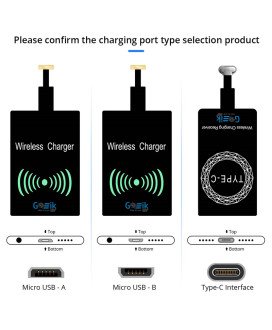 Recetor para Carregamento sem Fio Android – Porta Micro USB – Tipo-A