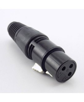 Par de Conetores XLR Macho-Fêmea para Microfone