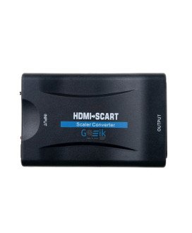 Adaptador Conversor de Vídeo HDMI para Scart, com Carregador Incluído