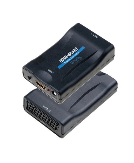 Adaptador Conversor de Vídeo HDMI para Scart, com Carregador Incluído