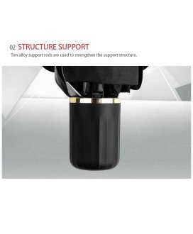 Para-sol para Carro, em Formato de Chapéu de Chuva, com Estojo - 125*65cm - Preto
