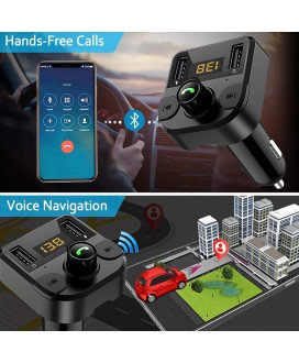 Transmissor FM Wireless para o Carro com 1* Micro SD e duas USB para Reprodução de Música ou Carregamento Rápido