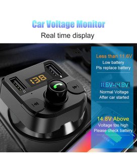 Transmissor FM Wireless para o Carro com 1* Micro SD e duas USB para Reprodução de Música ou Carregamento Rápido