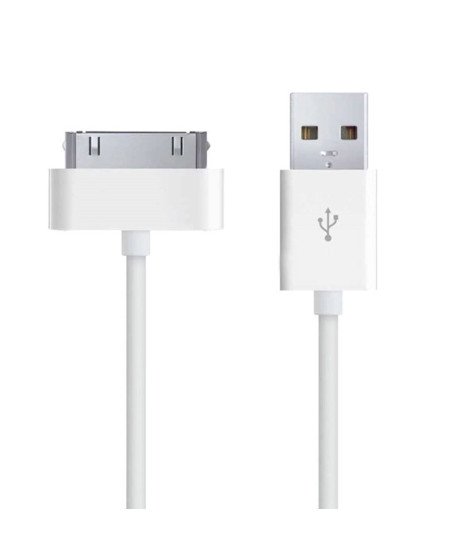 Cabo de Carregamento para iPhone, iPad e iPod - 1 metro - Branco