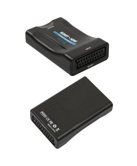Adaptador Conversor de Vídeo Scart para HDMI, com Carregador Incluído