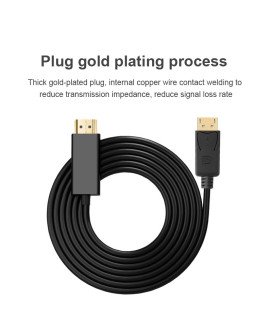 Cabo Adaptador DisplayPort para HDMI de 2 metros - Preto