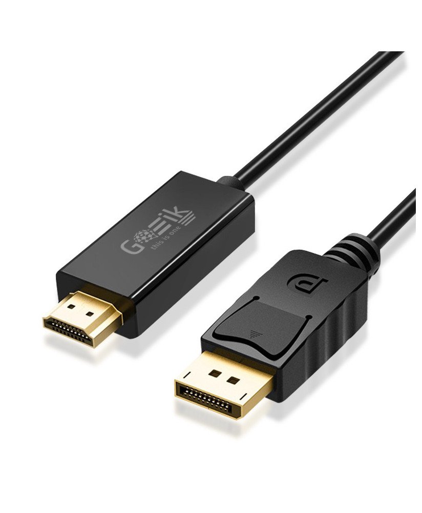 Cabo Adaptador DisplayPort para HDMI de 2 metros - Preto
