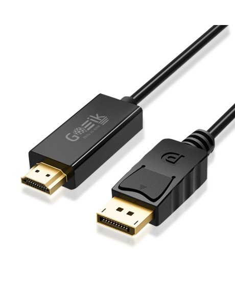 Cabo Adaptador DisplayPort para HDMI de 2 metros - Preto
