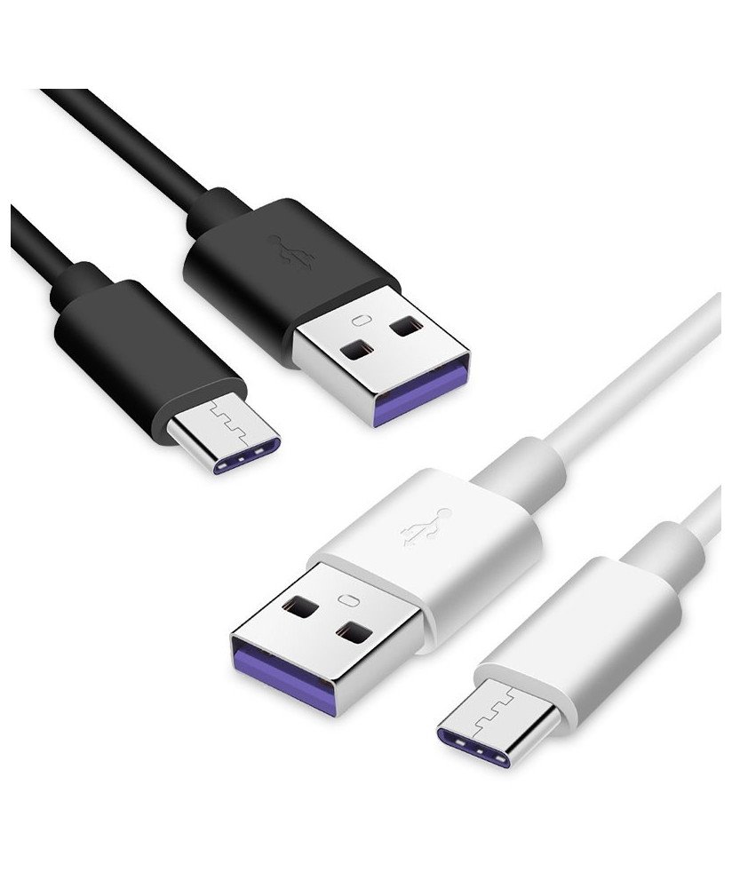 Cabo de Carregamento Rápido Tipo-C para USB de 1 metro e de 4 Amperes