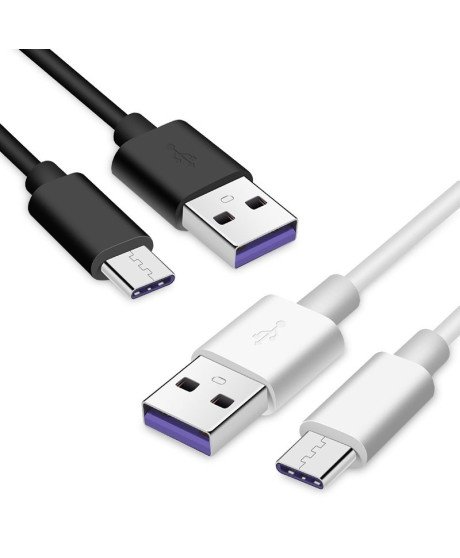 Cabo de Carregamento Rápido Tipo-C para USB de 1 metro e de 4 Amperes