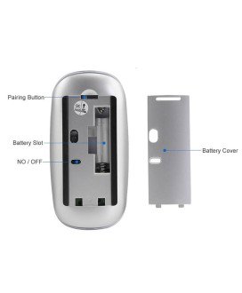 Rato Touch sem Botões Bluetooth, tipo Apple Magic Mouse