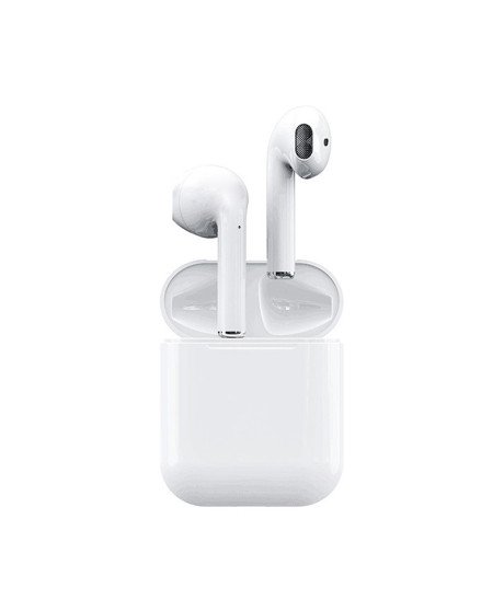 Fones Auriculares Bluetooth i12-TWS com Caixa Powerbank - Branco