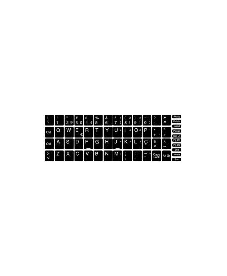Kits de Teclas Autocolantes 11*13 Preto, com Carateres Portugueses para Teclado