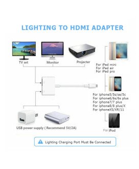 Cabo Adaptador para ligar o iPhone à TV - Lightning para HDMI