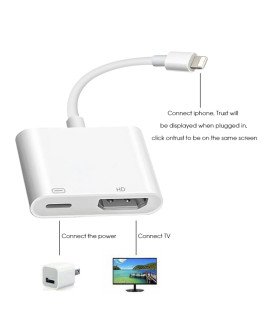 Cabo Adaptador para ligar o iPhone à TV - Lightning para HDMI