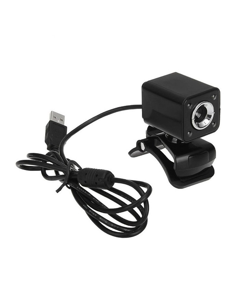 Webcam HD com Microfone para Computador com 4 LED - USB 2.0