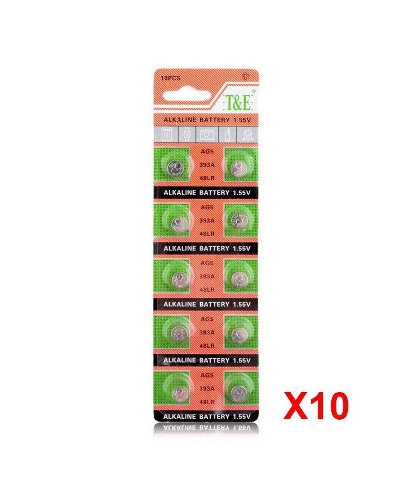 Pilha Alcalina para Relógio - LR927W 48LR 1.55V - Pack de 10 uni.
