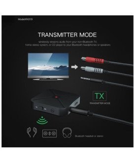 Adaptador Transmissor e Recetor sem fio Bluetooth Dual Mode