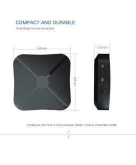 Adaptador Transmissor e Recetor sem fio Bluetooth Dual Mode