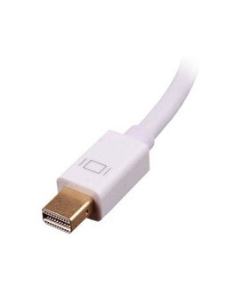 Cabo Adaptador Mini DisplayPort para Áudio, HDMI, DVI e VGA (usb para alimentação) - Branco