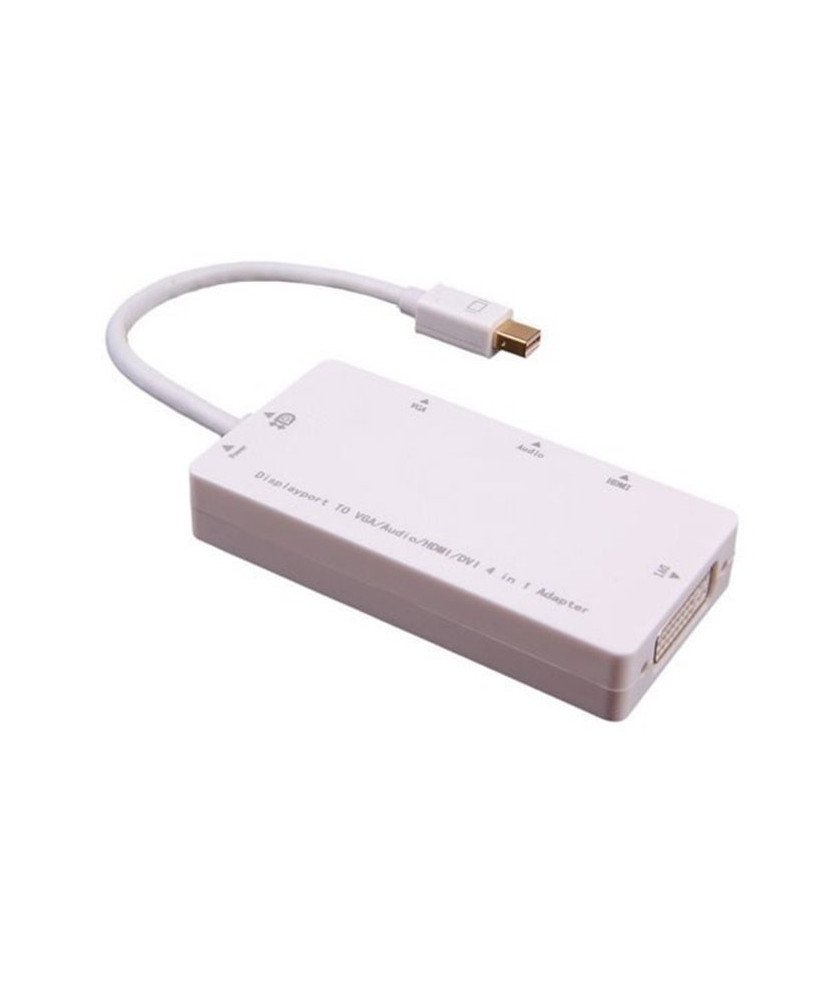 Cabo Adaptador Mini DisplayPort para Áudio, HDMI, DVI e VGA (usb para alimentação) - Branco