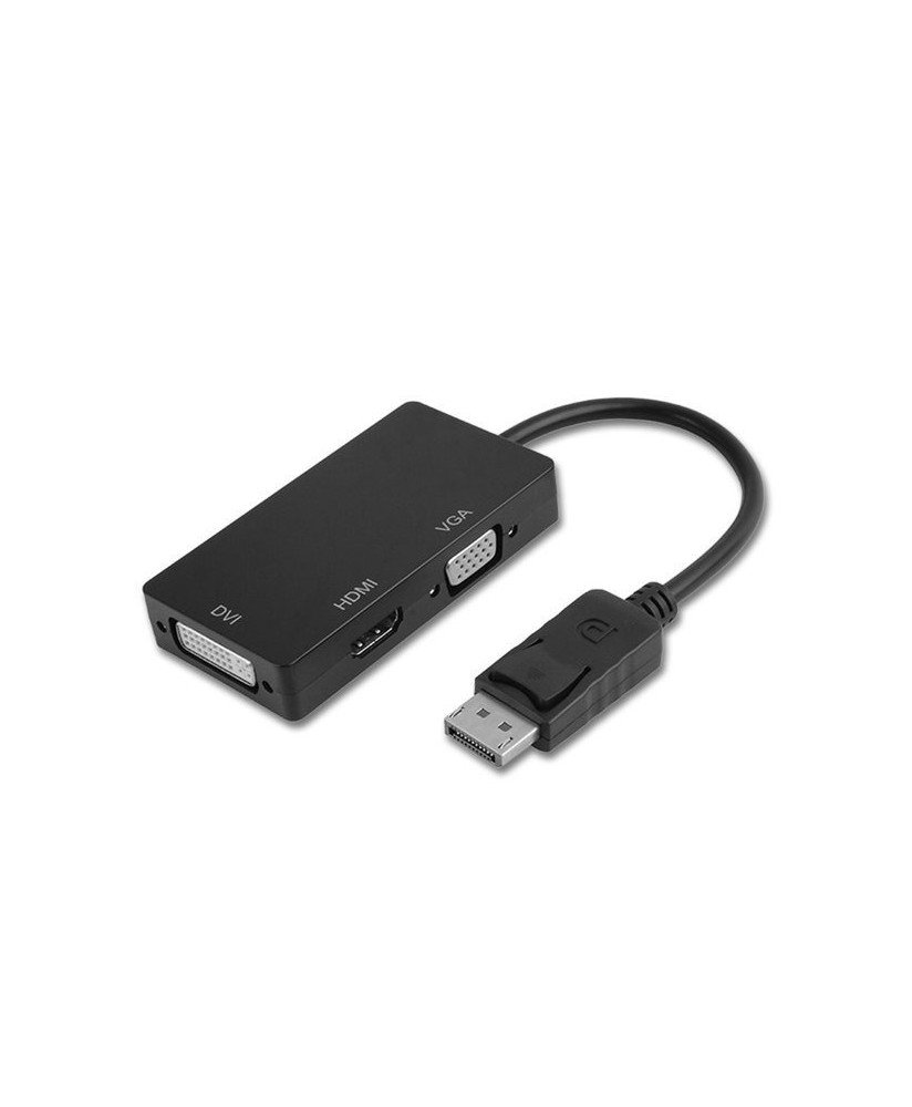 Cabo Adaptador DisplayPort Macho para DVI, HDMI e VGA
