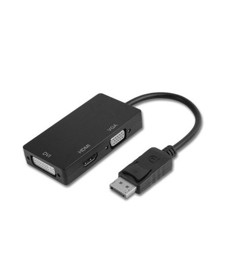 Cabo Adaptador DisplayPort Macho para DVI, HDMI e VGA