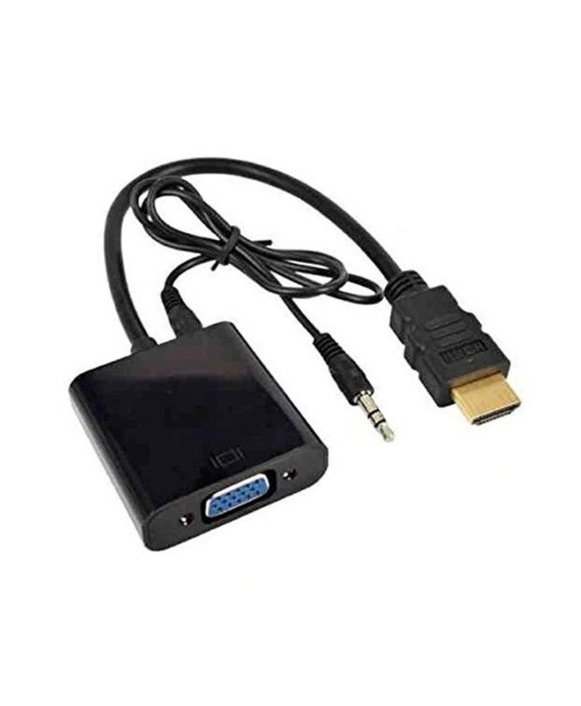Cabo Adaptador HDMI para VGA com Jack 3.5mm + cabo Jack 3.5mm