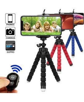 Tripé de Telemóvel para Selfie, com Controlo Remoto Bluetooth