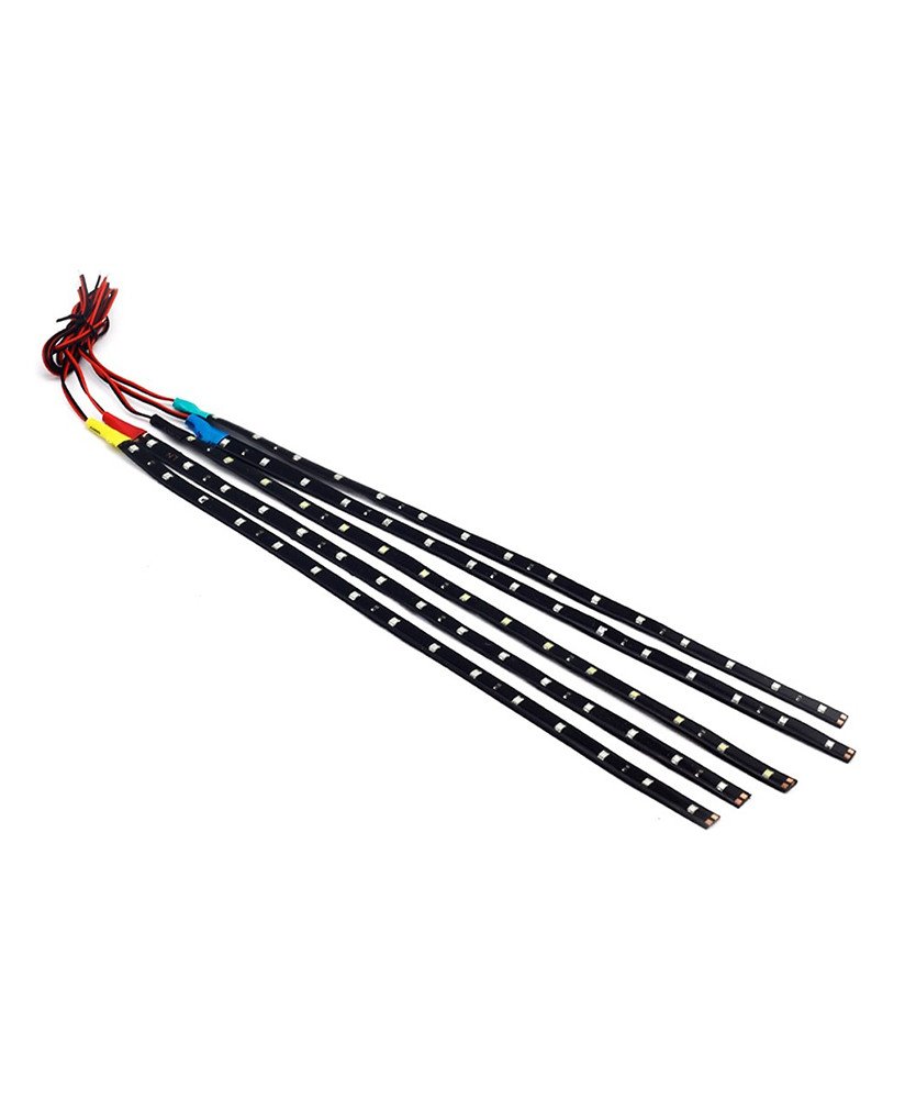 Tira de Led Adesiva e Flexível SMD3528 de 12V, Amarelo