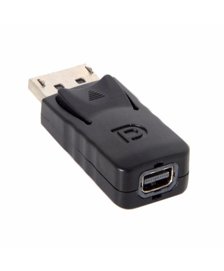 Adaptador DisplayPort Macho para Mini DisplayPort Fêmea - Preto