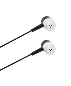 Fones Auriculares com Microfone e Fio - Pretos