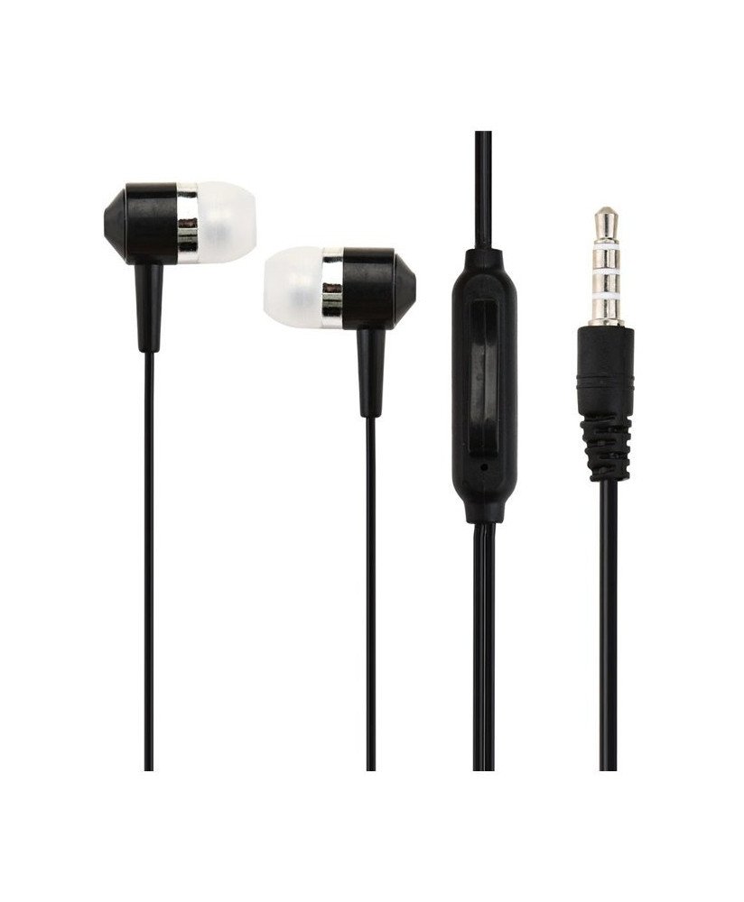 Fones Auriculares com Microfone e Fio - Pretos
