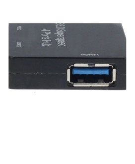 HUB USB 3.0 com 4 portas USB - Preto