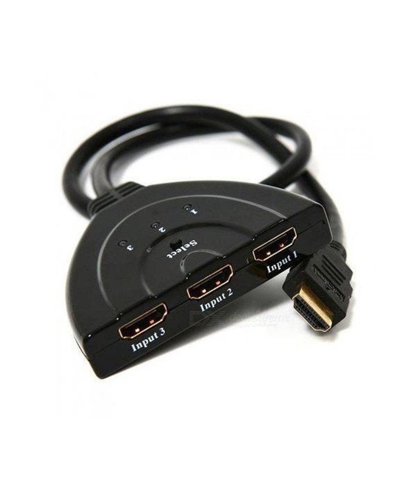 Cabo Adaptador HDMI Switch 3* HDMI para 1* HDMI, com seletor