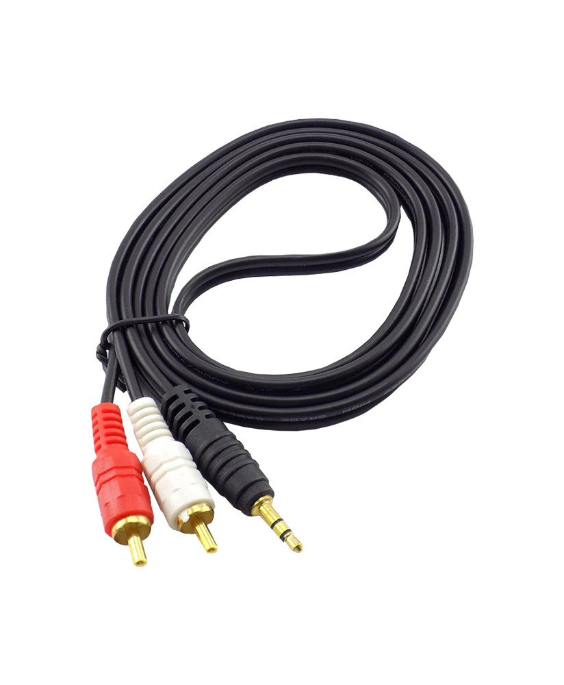 Cabo Áudio Jack 3.5mm para RCA
