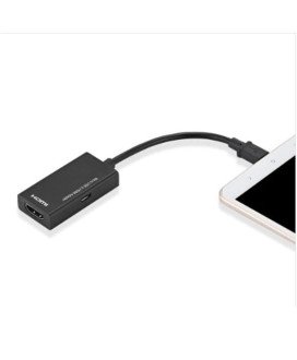 Cabo Micro USB + Adaptador Tipo-C para HDMI - MHL para H
