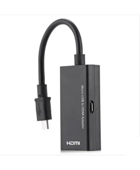 Cabo Micro USB + Adaptador Tipo-C para HDMI - MHL para H
