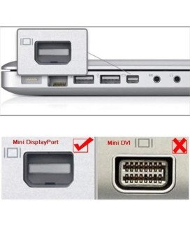 Cabo Adaptador Conversor Mini DisplayPort (DP) para HDMI - Compatível com MacBook e iMac