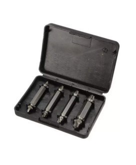 Kit de Ferramentas, com 4 Brocas Extratoras de Parafusos Danificados ou Moídos