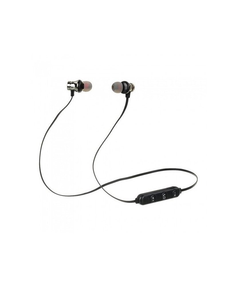 Fones Auriculares Bluetooth Magnéticos Curvos - Silver